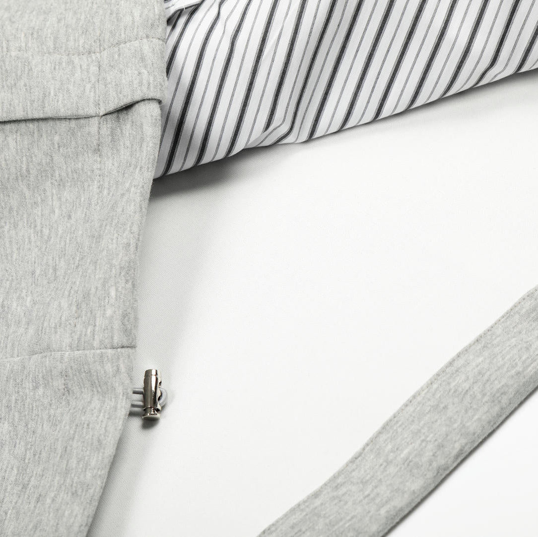 DualLayer Striped Collar Jacket