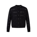 Open Knit Button Cardigan Sweater