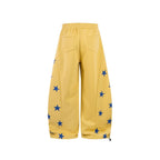 Star Print Barrel Sweatpants