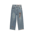 Charred Elegance Denim Pants