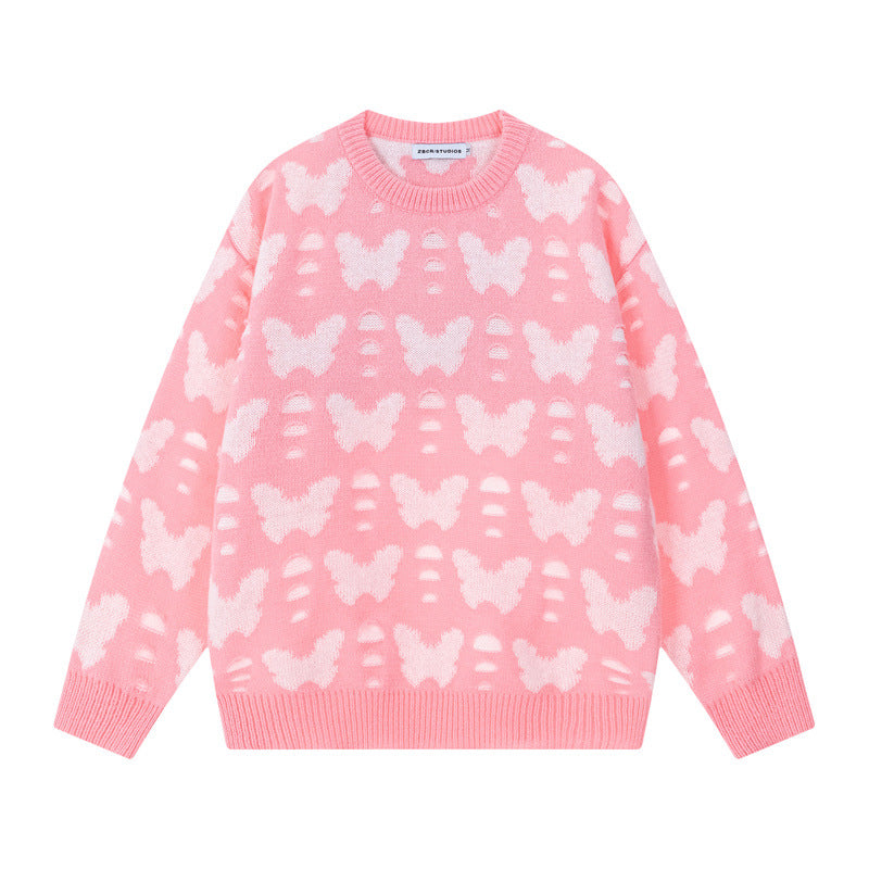 Butterfly Blossom Knitted Sweater