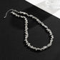 Silver Stone Beaded Necklace