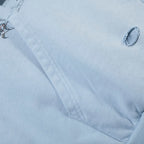 Faded Script Distress Zip Hoodie