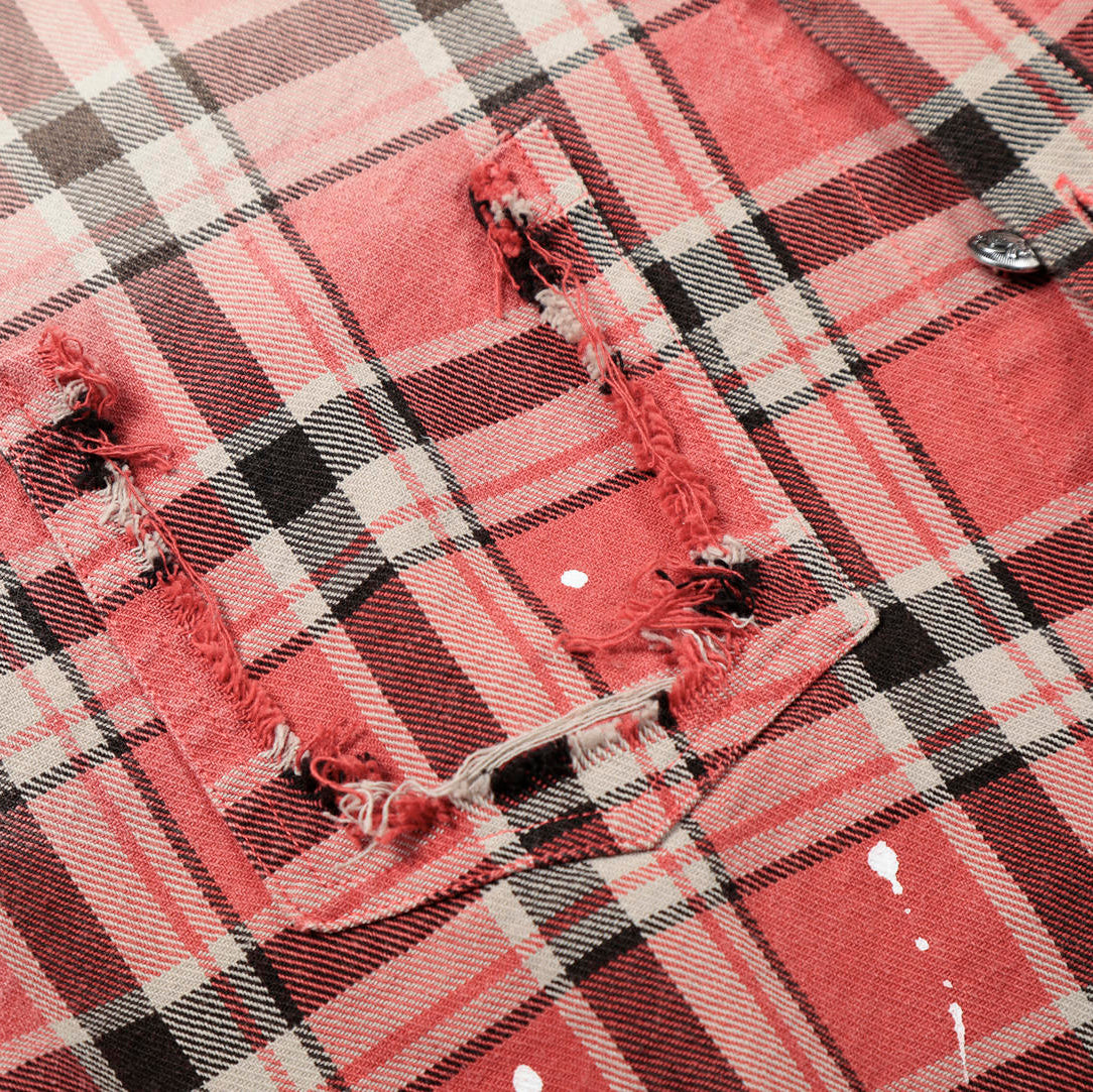 Riot Stitch Plaid Shirt