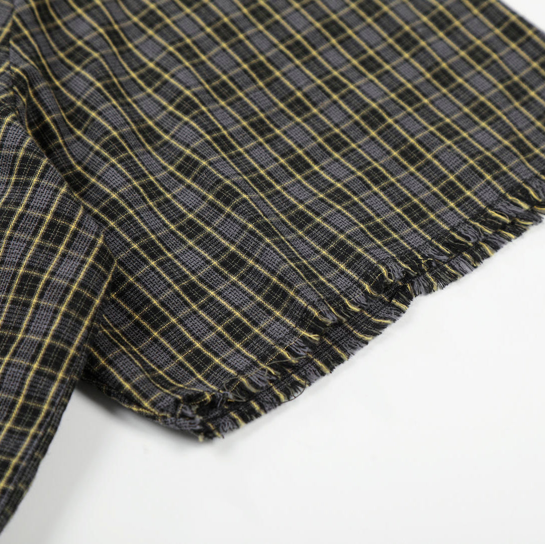 Emberline Distressed Plaid Shirt