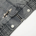 Ironclasp High-Neck Washed Jacket