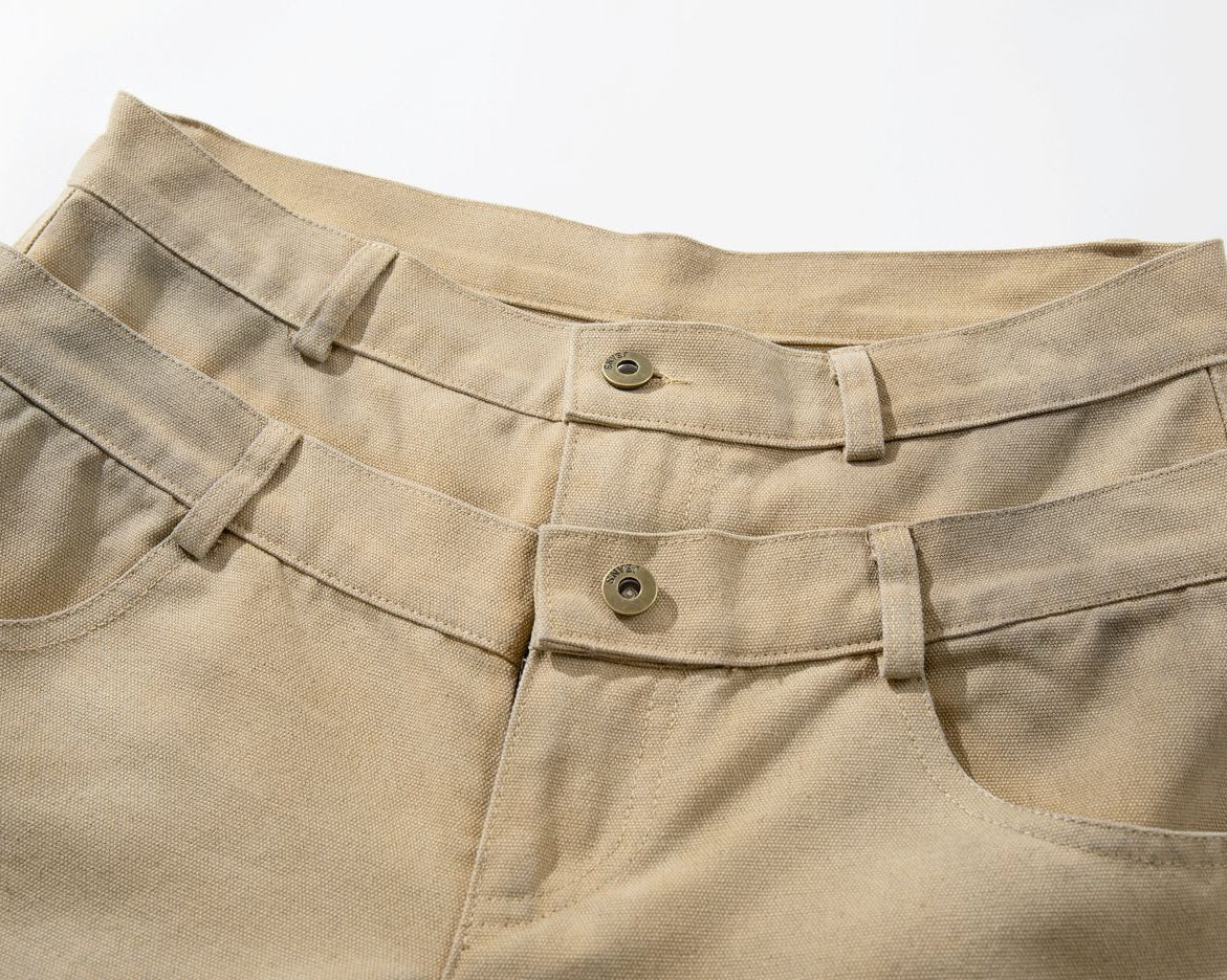 The Double Waist Carpenter Baggy Jeans