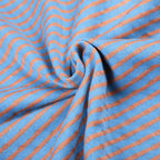 Rosette Striped Funnel Hoodie