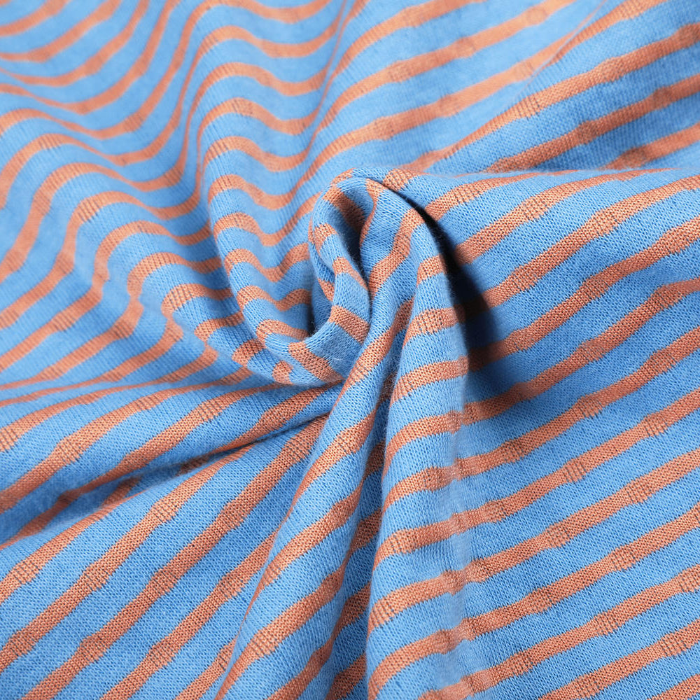 Rosette Striped Funnel Hoodie