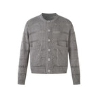 Open Knit Button Cardigan Sweater