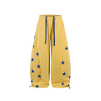Star Print Barrel Sweatpants