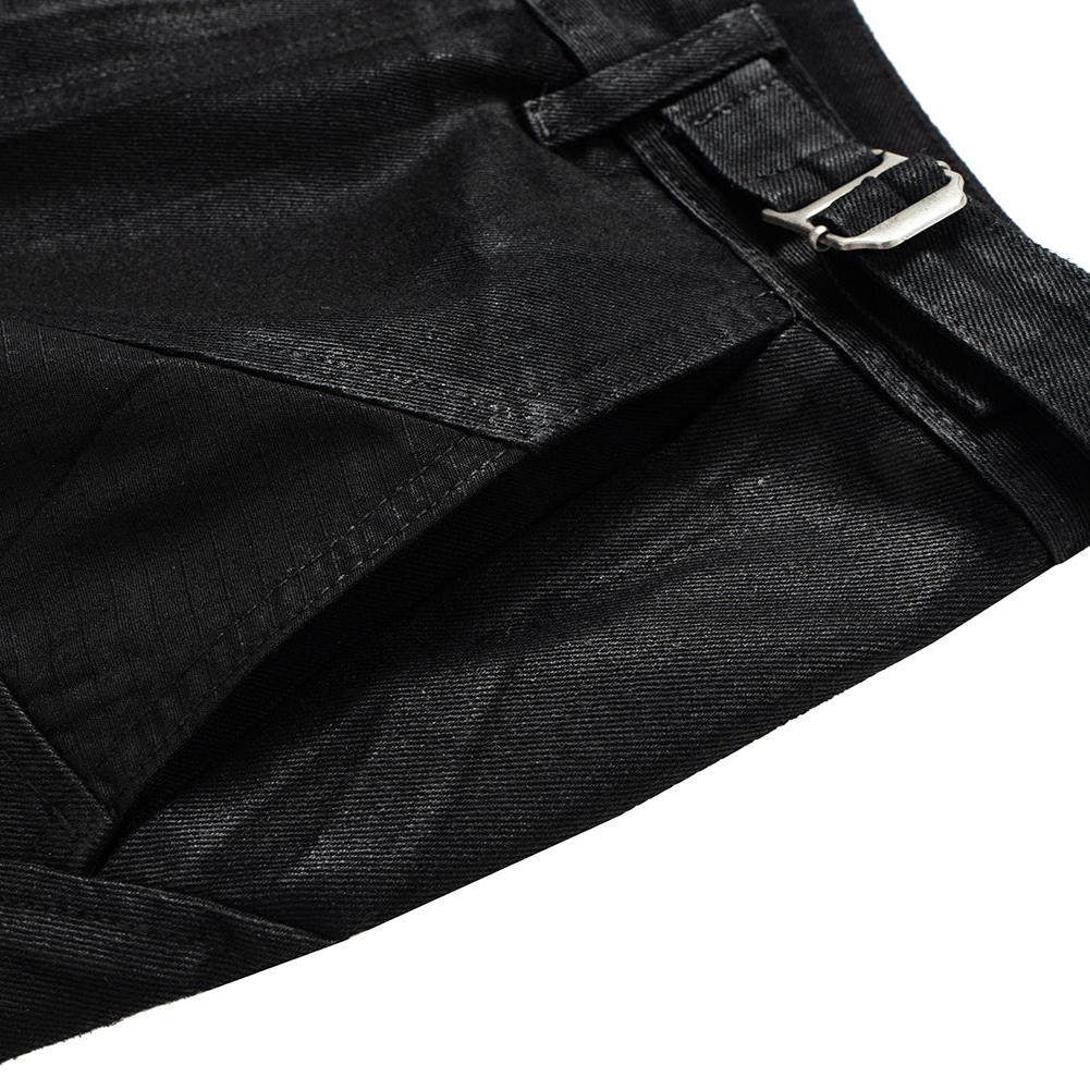 Noir Buckle Accent Pants