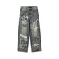 Graffiti Groove Denim Pants - h0neybear