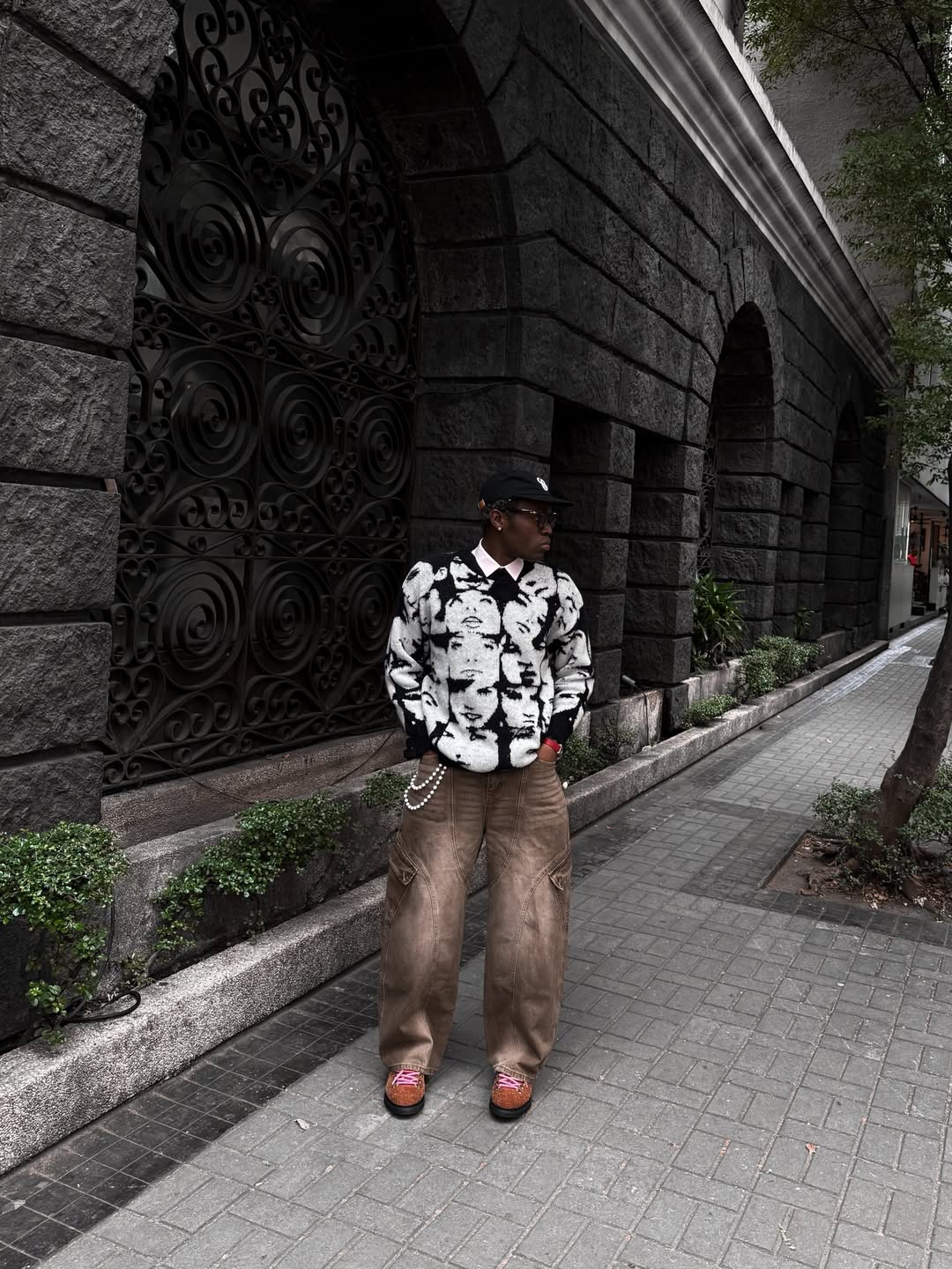 boy.manila model wearing our The Duplicate Crew Sweater from h0neybear