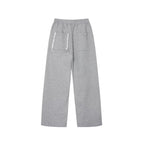 Spliced Button Patchwork Pants | Unisex Straight Leg Sweatpants | h0neybear
