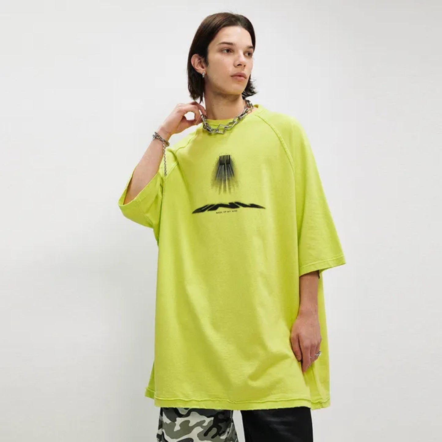 Back Of My Mind T-shirt | Bright Green Tshirt | H0NEYBEAR