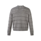 Open Knit Button Cardigan Sweater