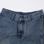 Arc Seam Wide Leg Jeans