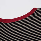 Contrast Trim Off-Shoulder Longsleeve Top