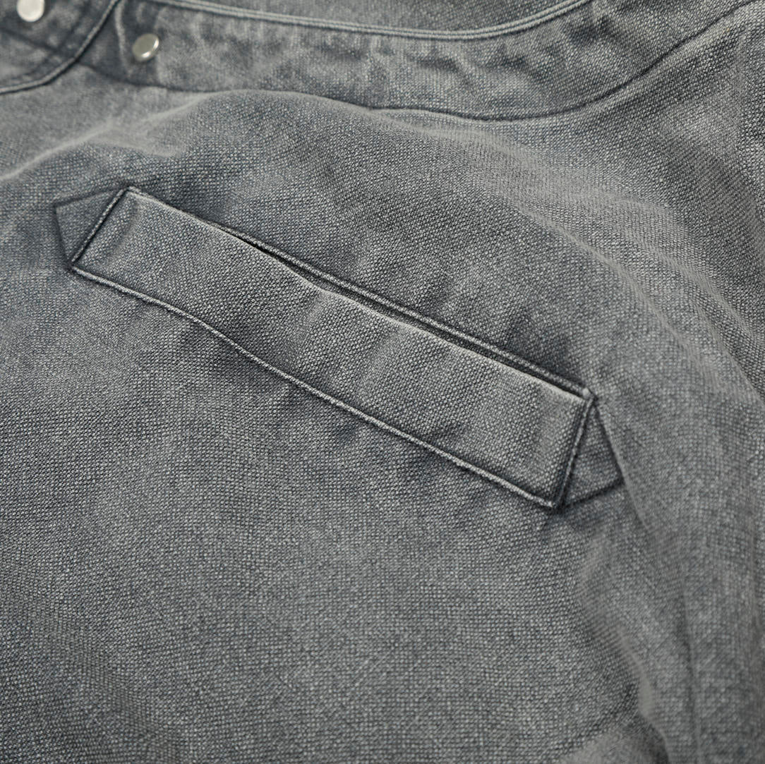 Ironclasp High-Neck Washed Jacket