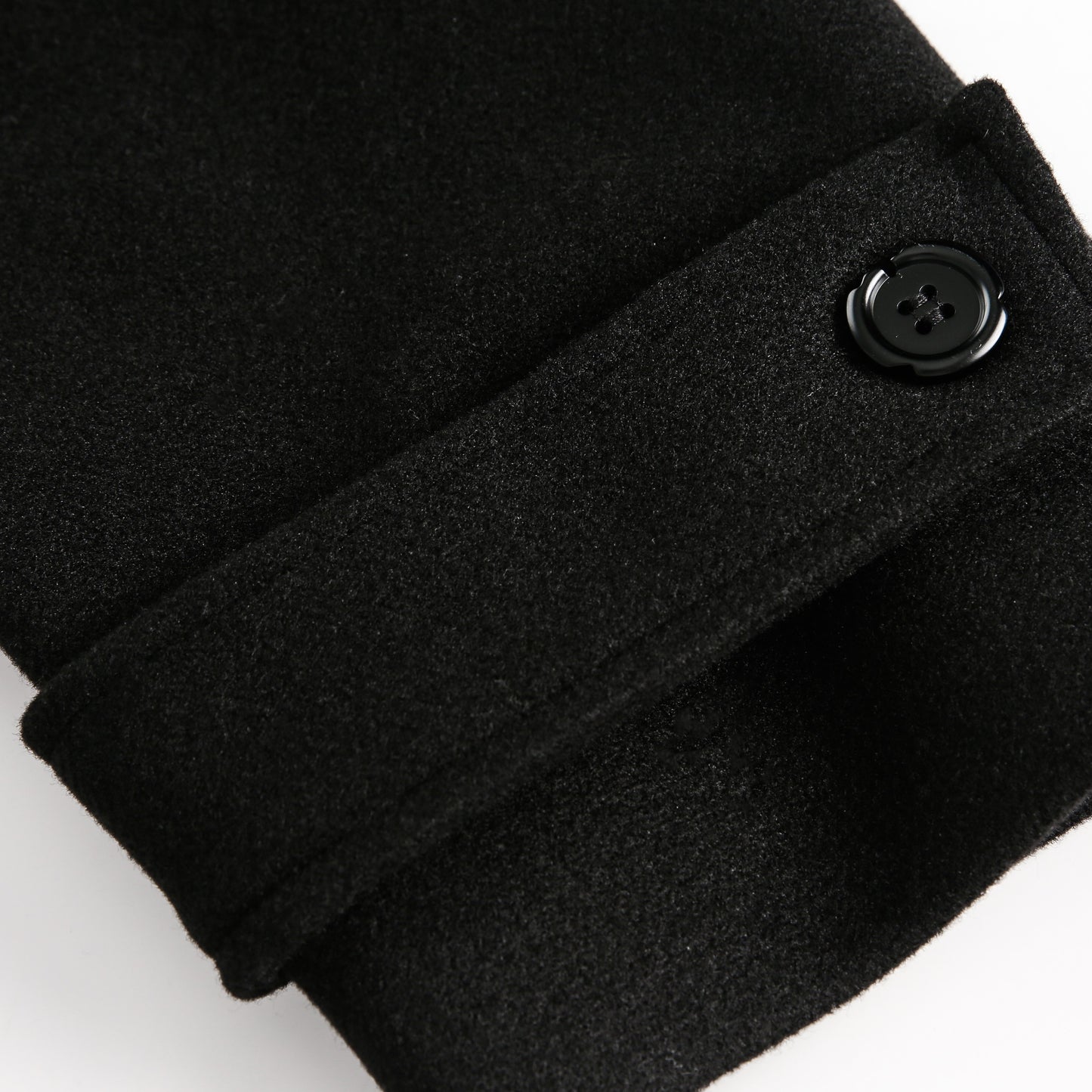 Winter Wanderer Black Wool Coat