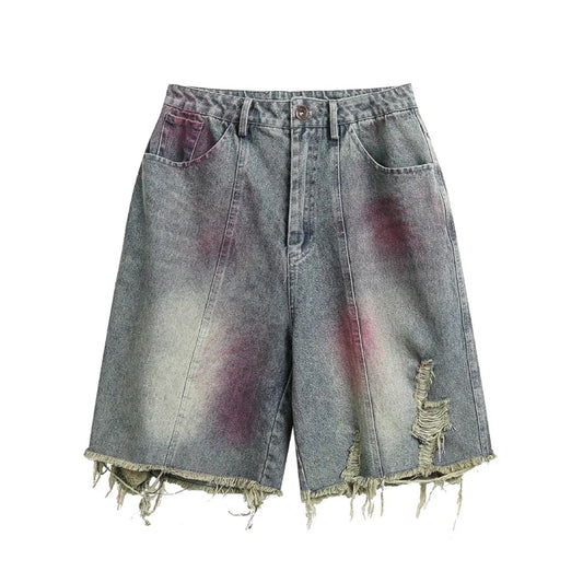 Rugged Rip Denim Shorts - h0neybear