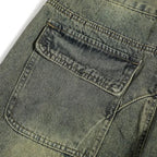 RetroPatch Denim Pants | Wide Leg Jeans for Men and Women