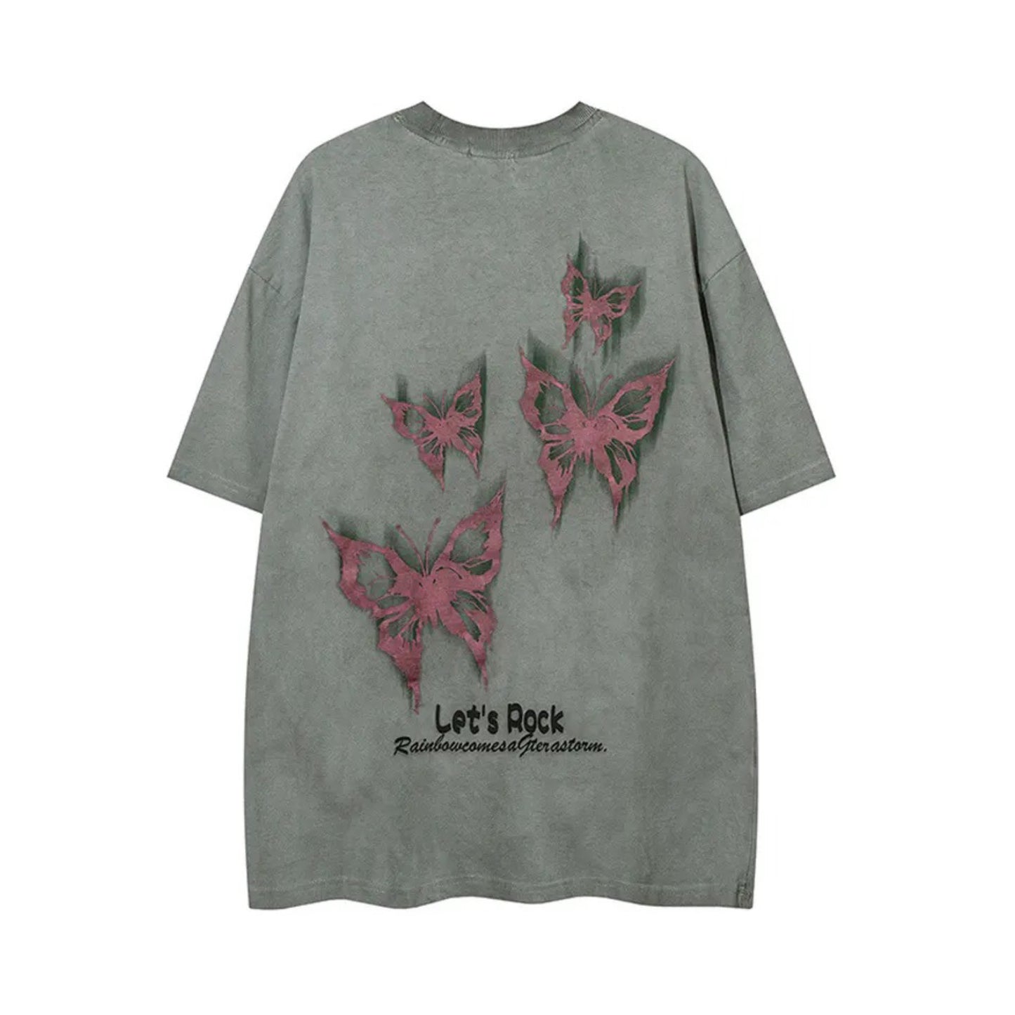 Let's Rock Butterfly T-shirt - h0neybear