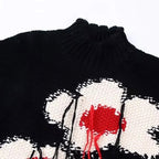 Red Heart Flower Knitted Vest | Crochet Vest Top | h0neybear