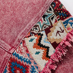 Crimson Tribal Denim Jacket