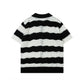 Stripe Zippered Mesh Shirt - h0neybear