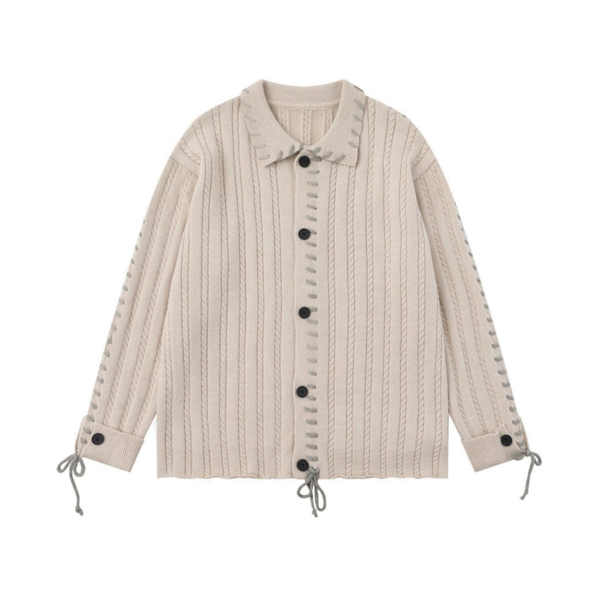 Artisan Whipstitched Collared Sweater