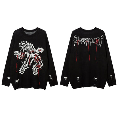 Skeletal Sermon Threads Sweater