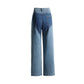 Stitched Elegance Denim Pants