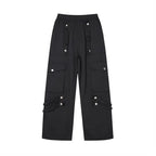 Striped Ribbon Cargo Pants