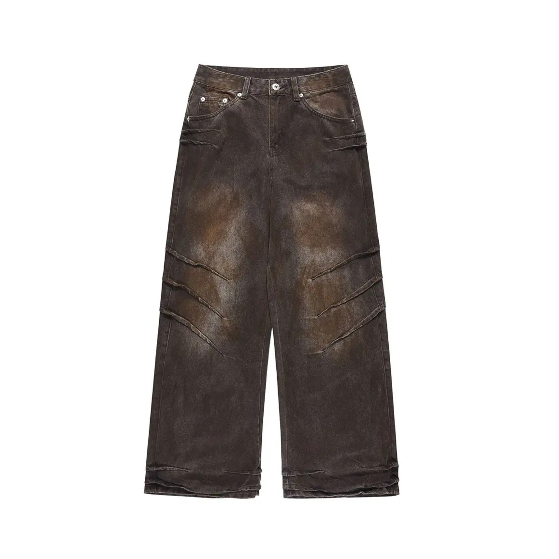 Brown Riptide Denim Pants - h0neybear