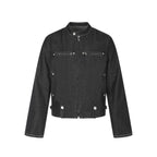 Circuit Contrast-Stitch Biker Jacket