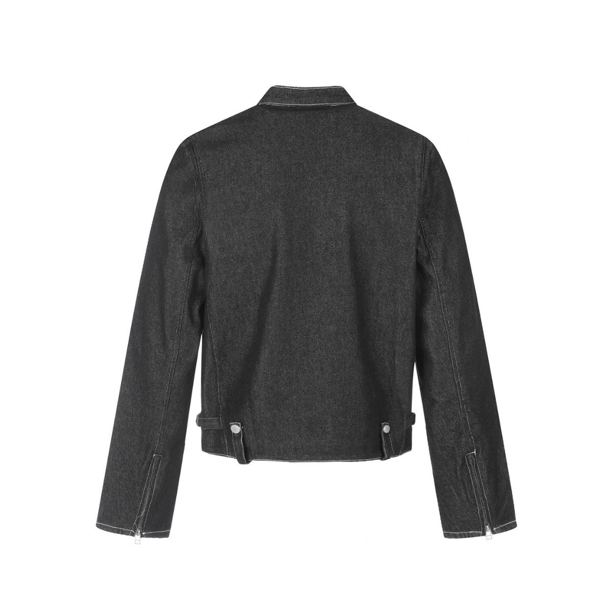 Circuit Contrast-Stitch Biker Jacket