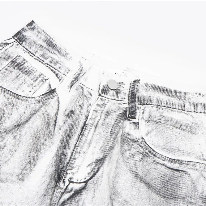 Cloud Wash Denim Pants | h0neybear