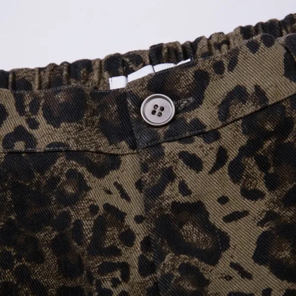 Leopard Print Pocket Shorts