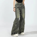 RetroPatch Denim Pants | Wide Leg Jeans for Men and Women