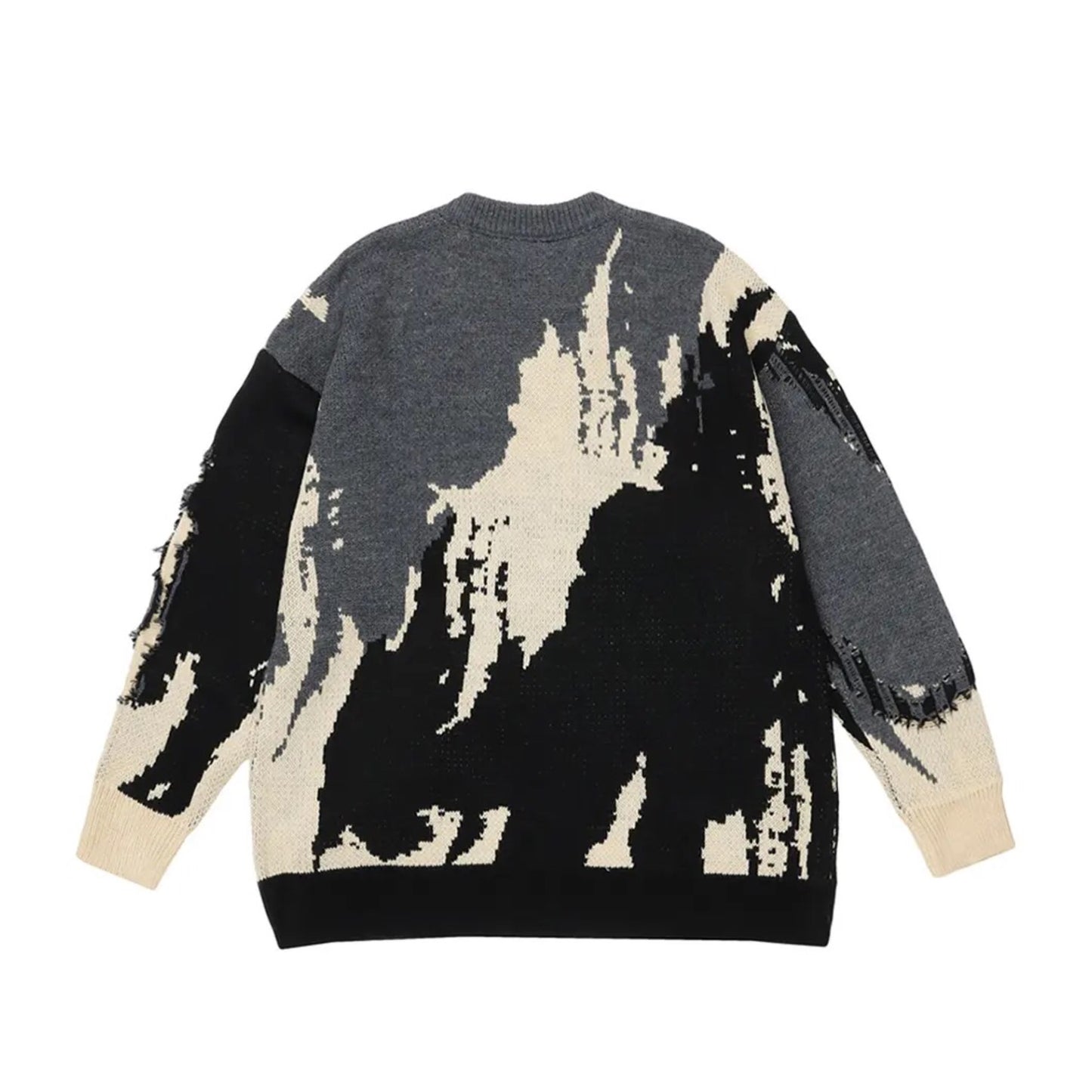 Distressed Splat Blend Sweater - h0neybear