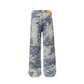 Pixel Pattern Denim Pants