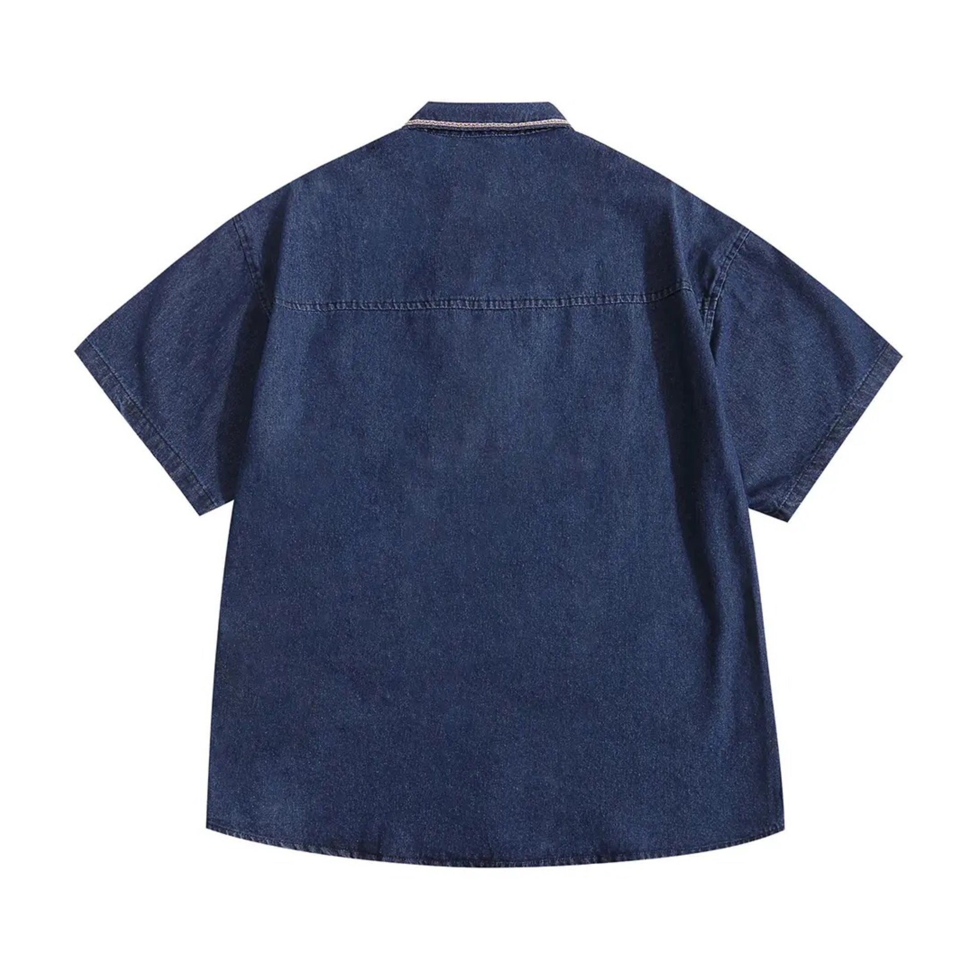 Rural Stitch Denim Shirt - h0neybear