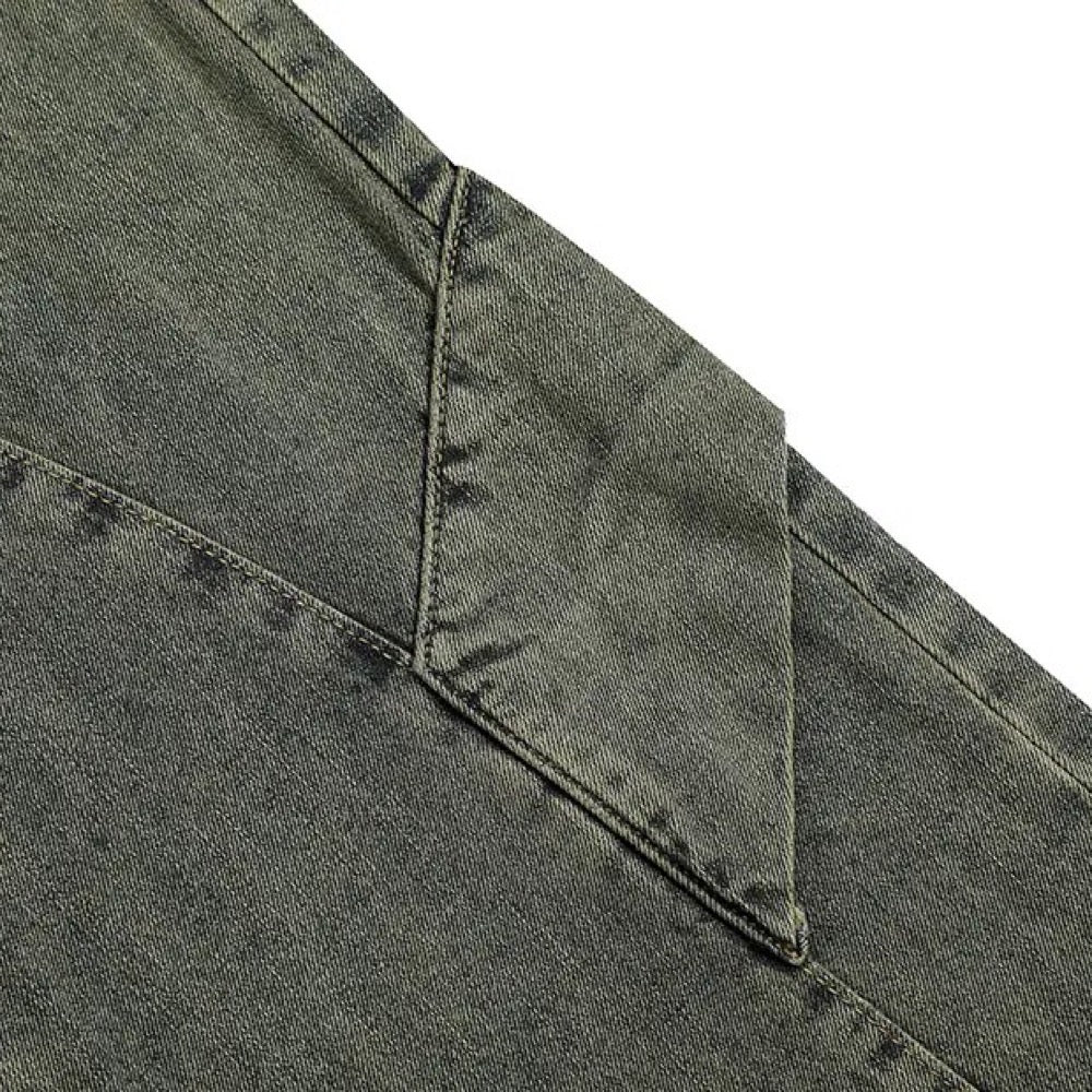 RetroPatch Denim Pants | Wide Leg Jeans for Men and Women