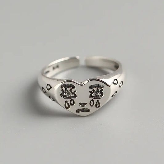 Cry Face Ring