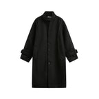 Black Urban Oversized Wool Coat