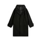 Winter Wanderer Black Wool Coat