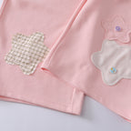 Pastoral Button-Cluster Baggy Sweatpants