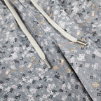 Static Ditsy Double-Waist Baggy Pants